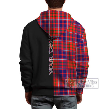 Cameron of Lochiel Modern Tartan Hoodie with Family Crest and Half Of Me Style