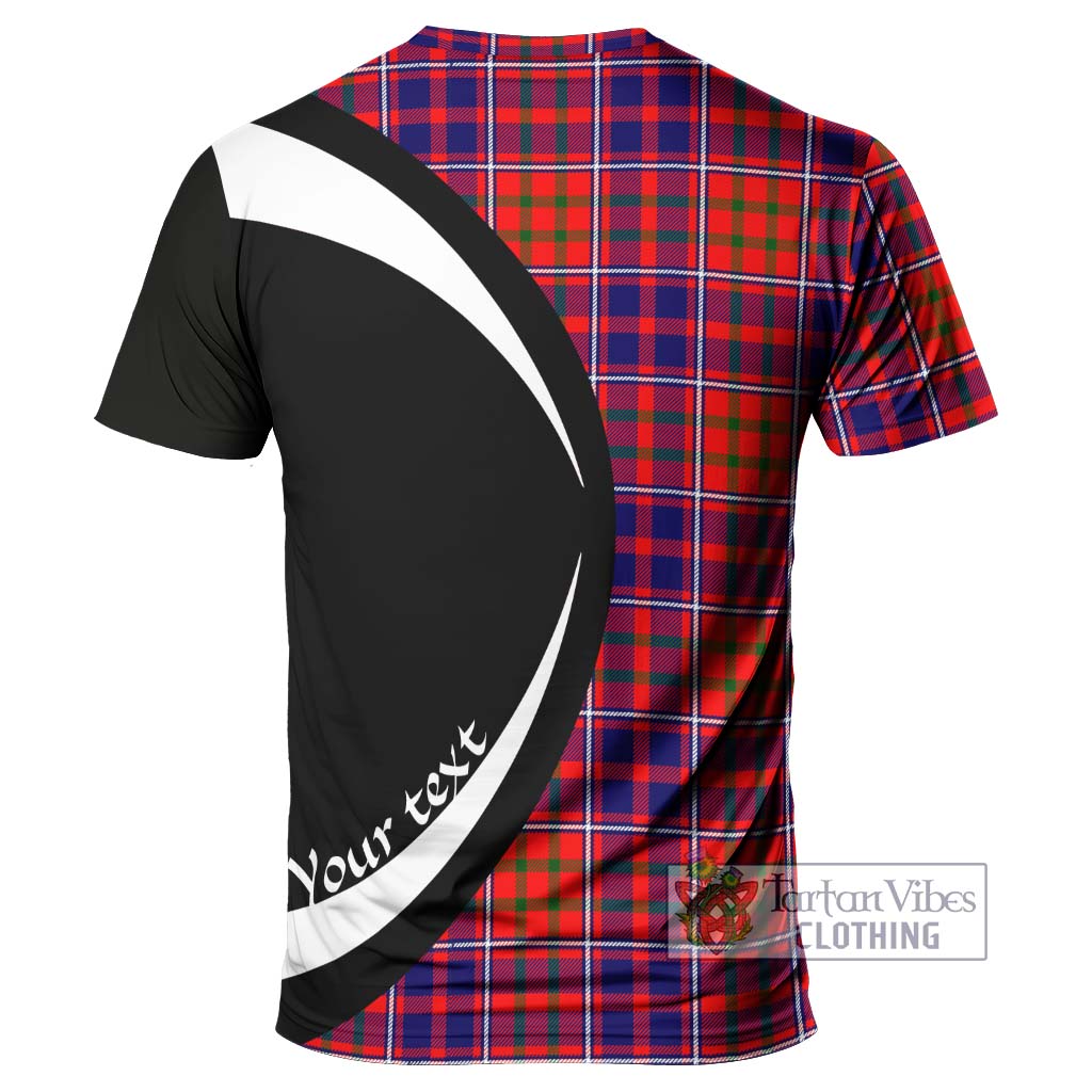 Tartan Vibes Clothing Cameron of Lochiel Modern Tartan T-Shirt with Family Crest Circle Style