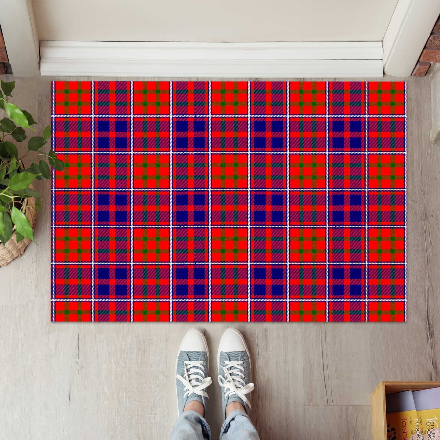 Cameron of Lochiel Modern Tartan Door Mat - Tartanvibesclothing