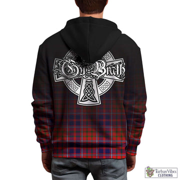 Cameron of Lochiel Modern Tartan Hoodie Featuring Alba Gu Brath Family Crest Celtic Inspired