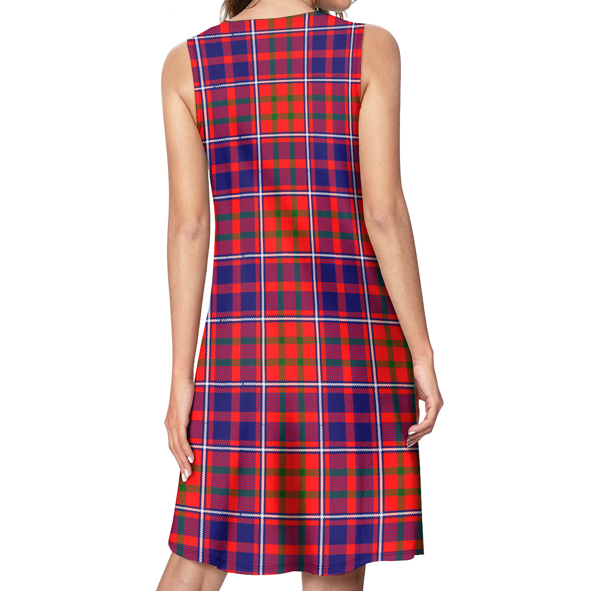 Cameron of Lochiel Modern Tartan Womens Casual Dresses - Tartanvibesclothing