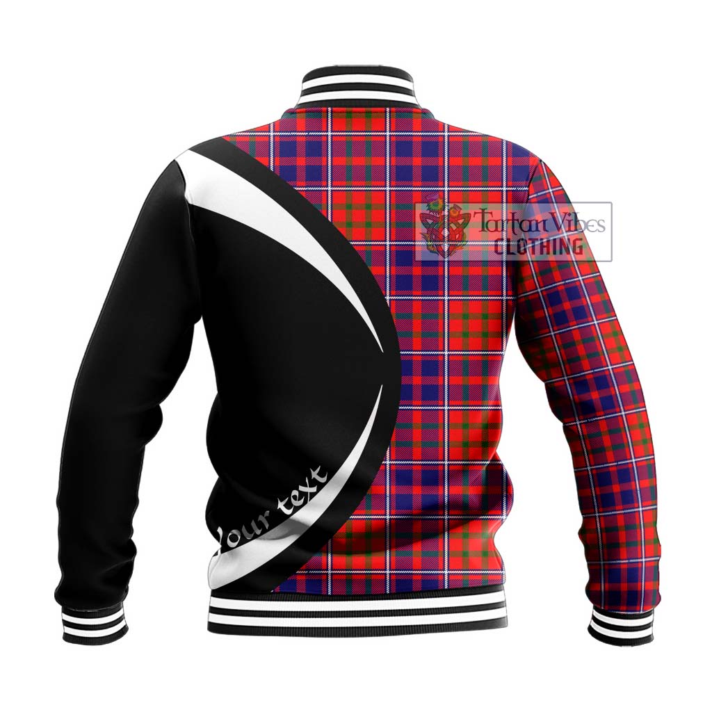 Cameron of Lochiel Modern Tartan Baseball Jacket with Family Crest Circle Style - Tartan Vibes Clothing