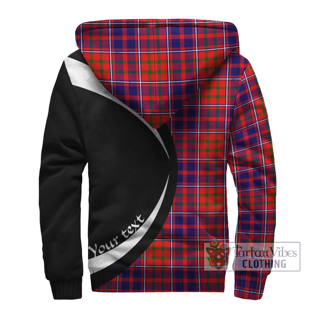 Cameron of Lochiel Modern Tartan Sherpa Hoodie with Family Crest Circle Style - Tartan Vibes Clothing