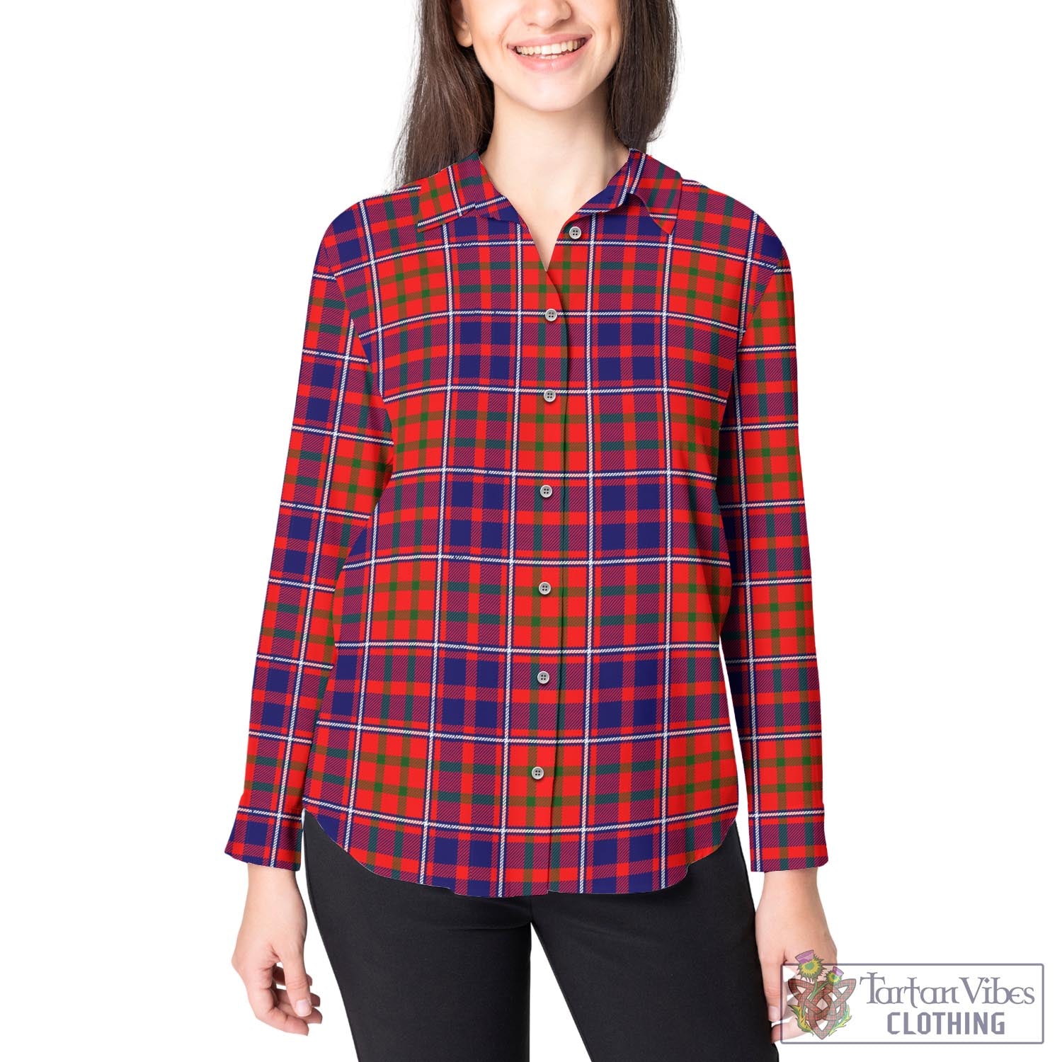 Cameron of Lochiel Modern Tartan Womens Casual Shirt