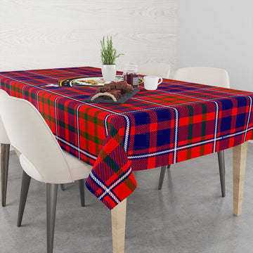 Cameron of Lochiel Modern Tartan Tablecloth with Family Crest