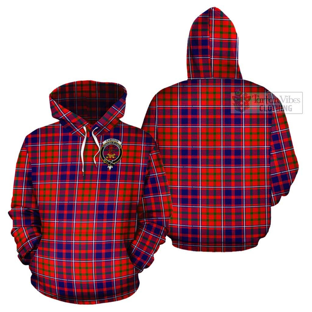 Cameron of Lochiel Modern Tartan Cotton Hoodie with Family Crest Pullover Hoodie - Tartan Vibes Clothing