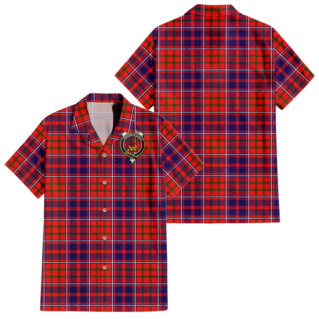 cameron-of-lochiel-modern-tartan-short-sleeve-button-down-shirt-with-family-crest