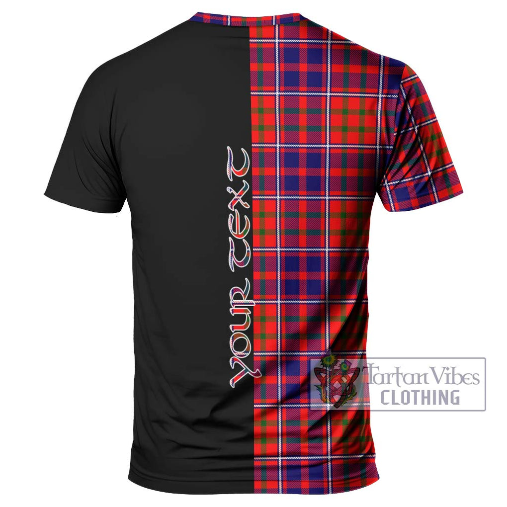 Cameron of Lochiel Modern Tartan T-Shirt with Family Crest and Half Of Me Style - Tartanvibesclothing Shop