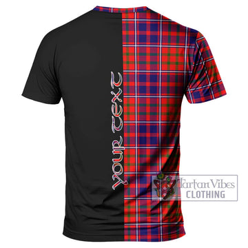 Cameron of Lochiel Modern Tartan T-Shirt with Family Crest and Half Of Me Style