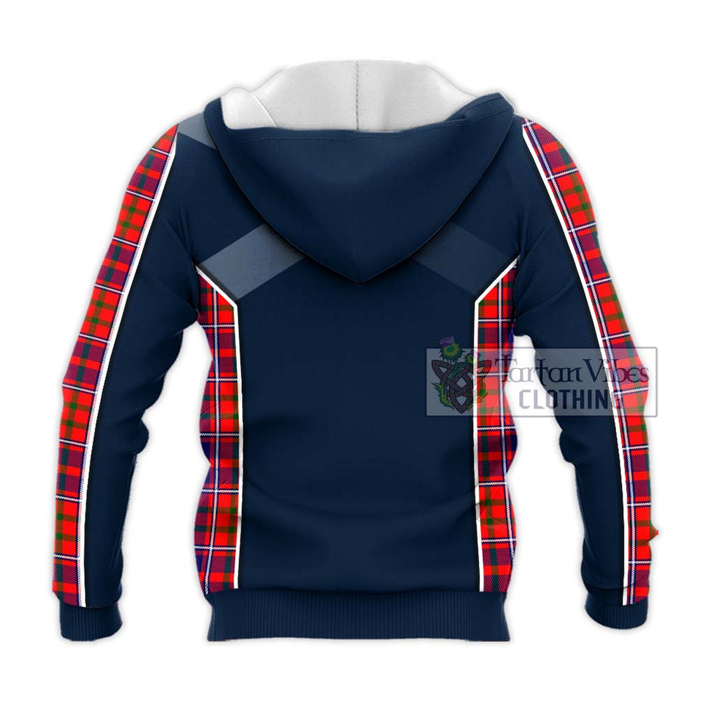 Cameron of Lochiel Modern Tartan Knitted Hoodie with Family Crest and Lion Rampant Vibes Sport Style - Tartan Vibes Clothing