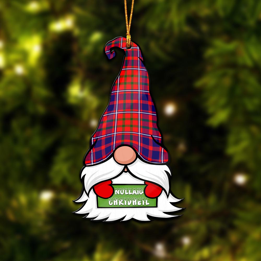 Cameron of Lochiel Modern Gnome Christmas Ornament with His Tartan Christmas Hat - Tartan Vibes Clothing