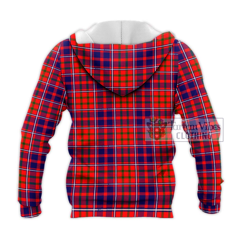 Tartan Vibes Clothing Cameron of Lochiel Modern Tartan Knitted Hoodie with Family Crest DNA In Me Style