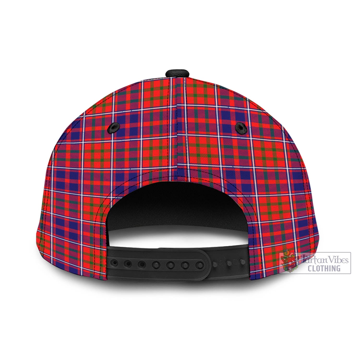 Tartan Vibes Clothing Cameron of Lochiel Modern Tartan Classic Cap with Family Crest In Me Style