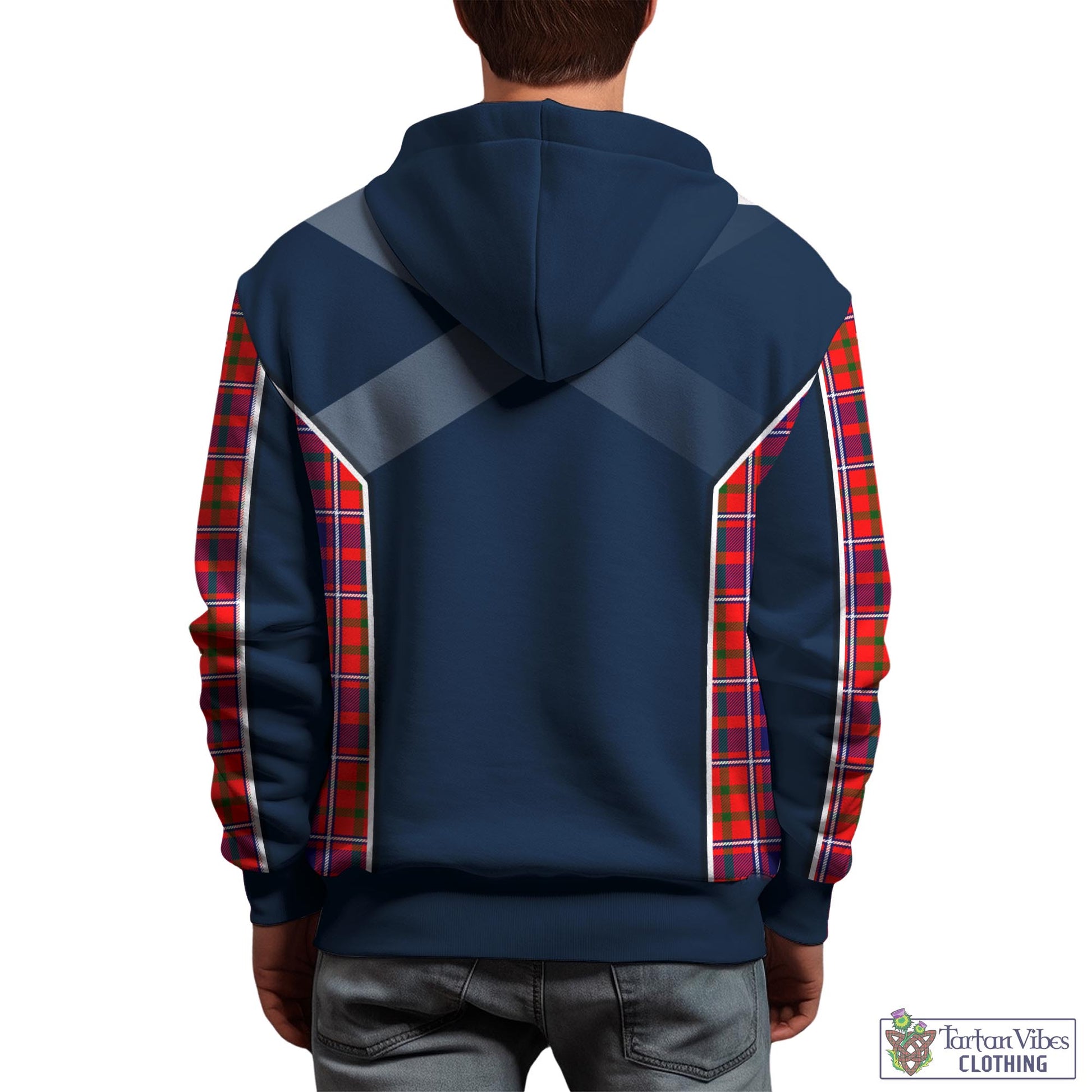 Tartan Vibes Clothing Cameron of Lochiel Modern Tartan Hoodie with Family Crest and Lion Rampant Vibes Sport Style