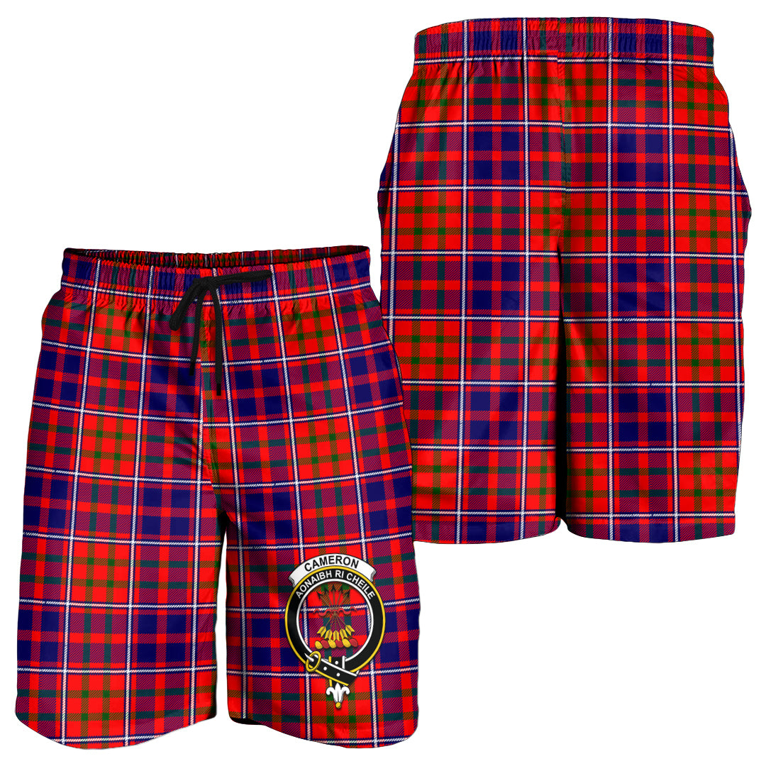 cameron-of-lochiel-modern-tartan-mens-shorts-with-family-crest