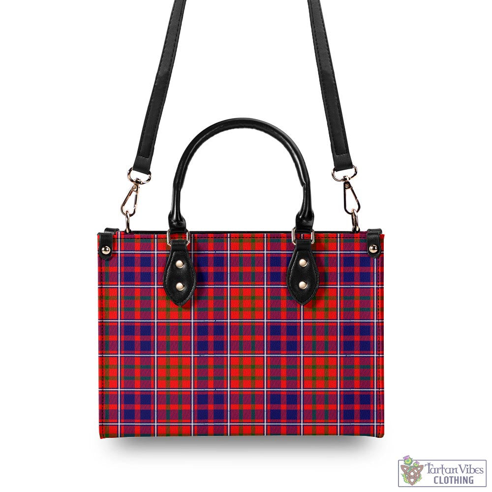 Tartan Vibes Clothing Cameron of Lochiel Modern Tartan Luxury Leather Handbags