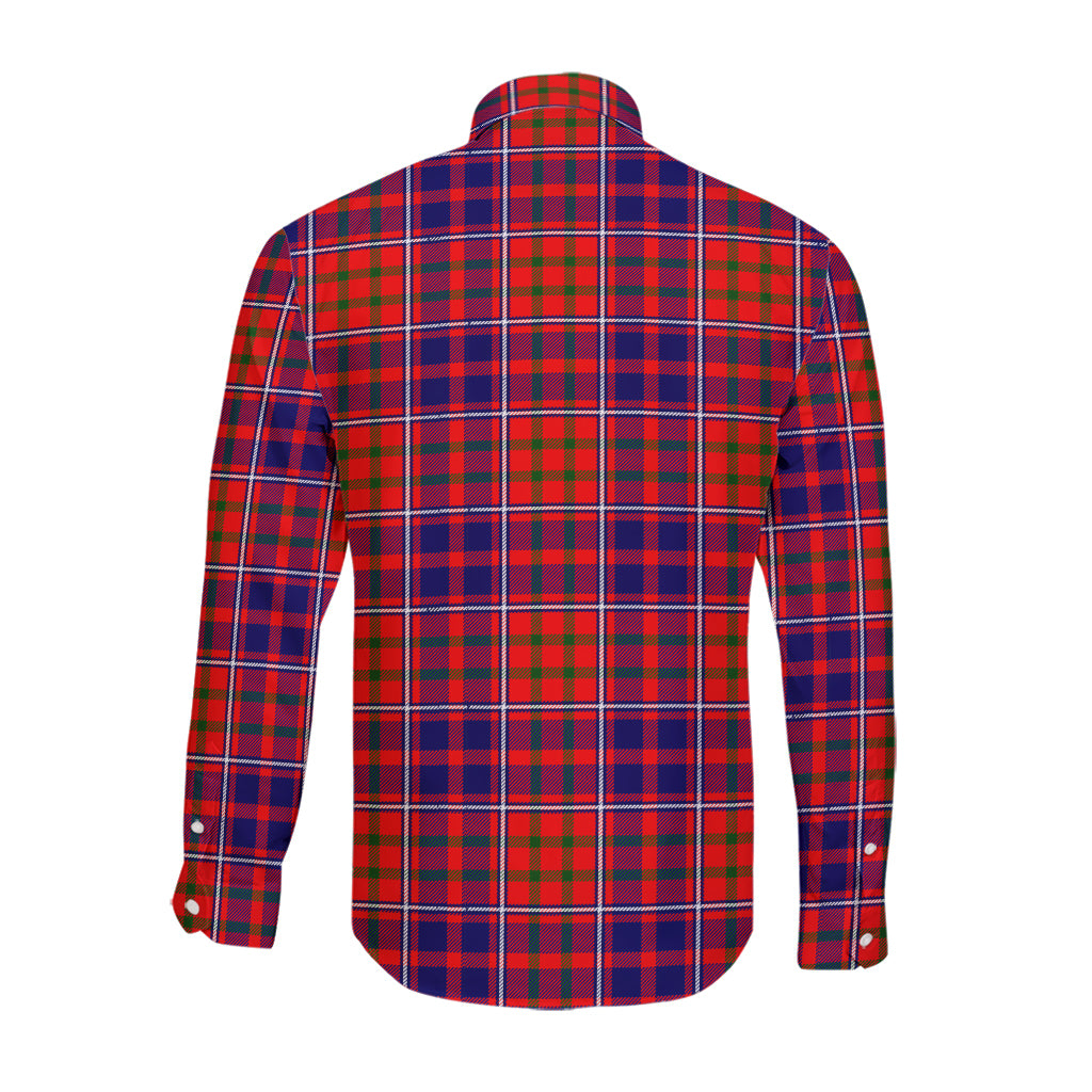 cameron-of-lochiel-modern-tartan-long-sleeve-button-up-shirt-with-family-crest