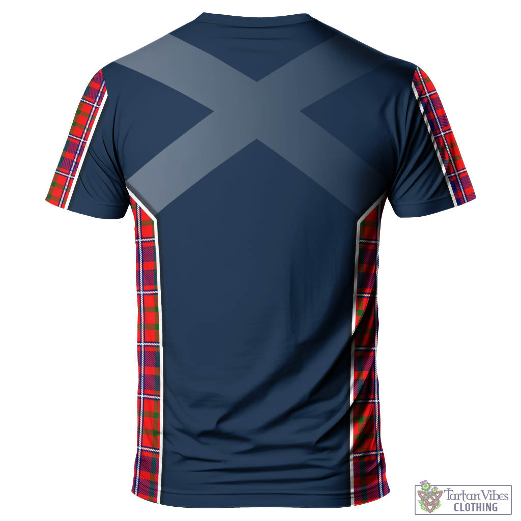 Tartan Vibes Clothing Cameron of Lochiel Modern Tartan T-Shirt with Family Crest and Lion Rampant Vibes Sport Style