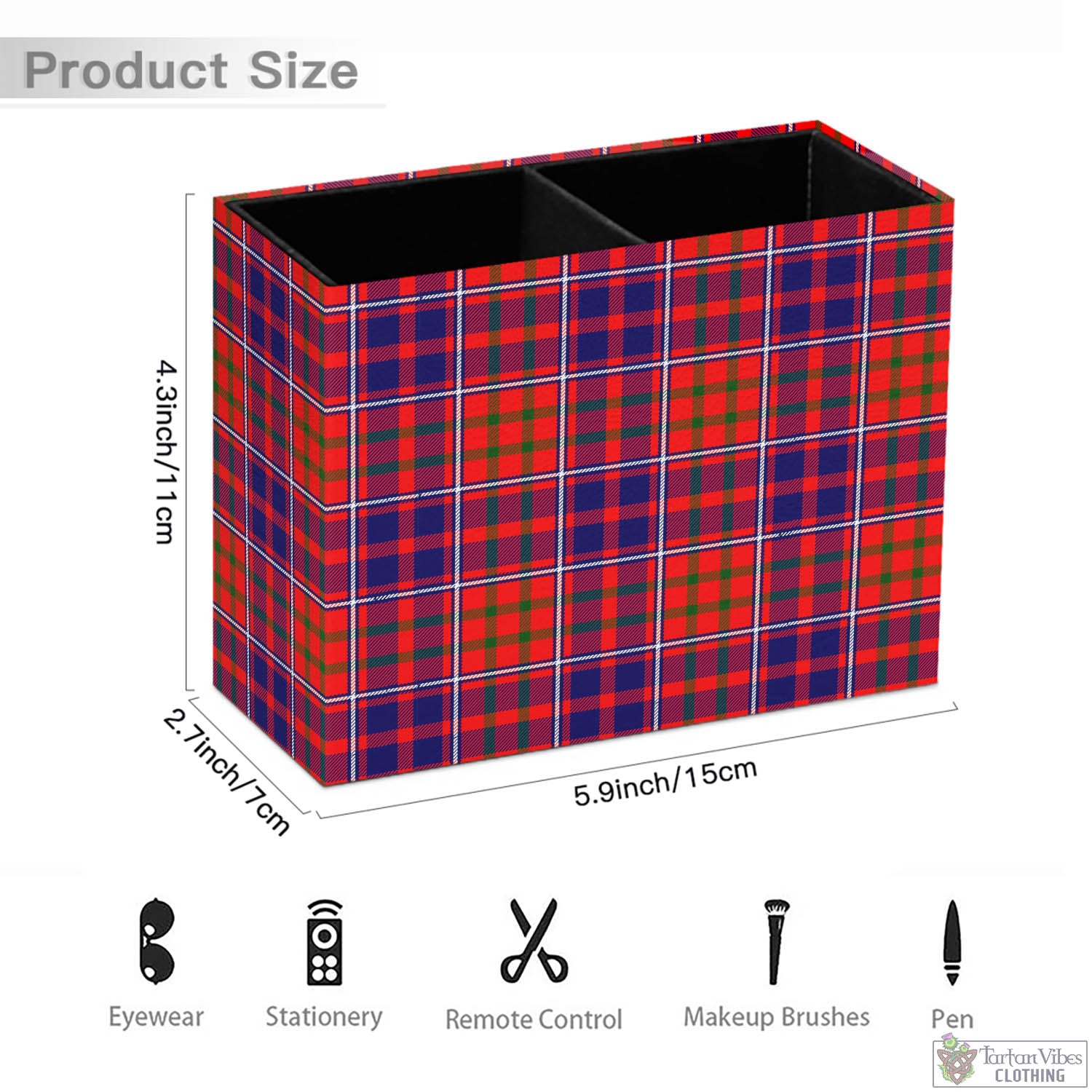 Tartan Vibes Clothing Cameron of Lochiel Modern Tartan Pen Holder