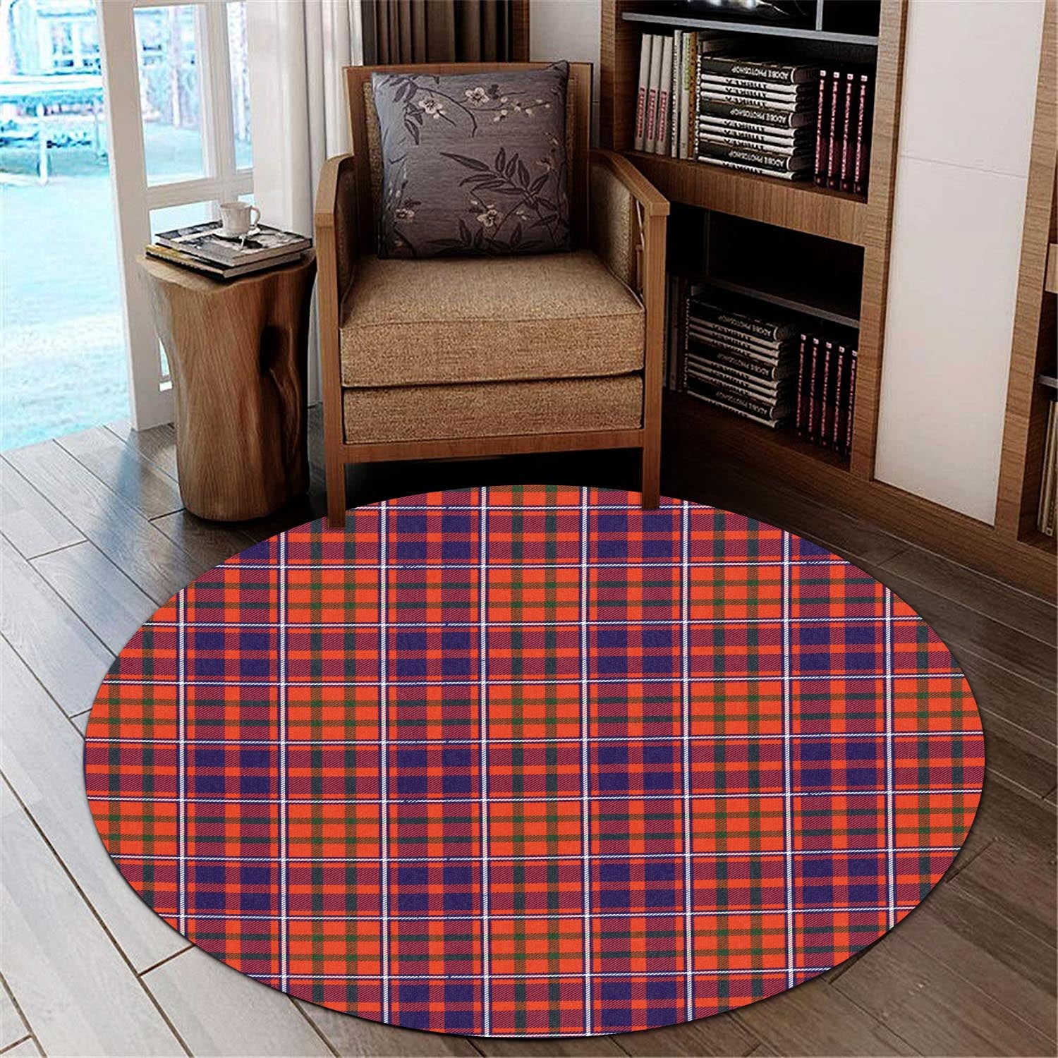 Cameron of Lochiel Modern Tartan Round Rug - Tartanvibesclothing