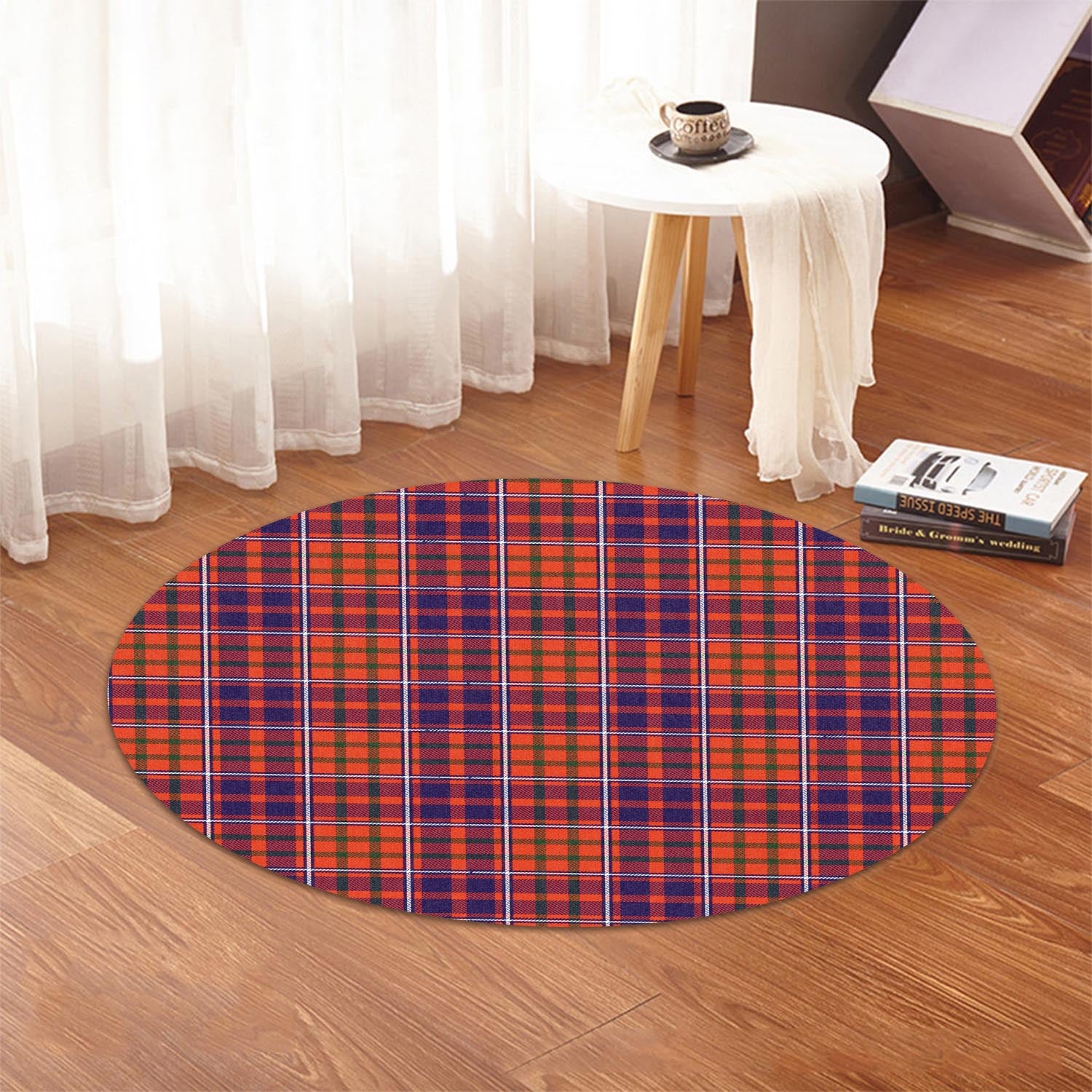 Cameron of Lochiel Modern Tartan Round Rug - Tartanvibesclothing