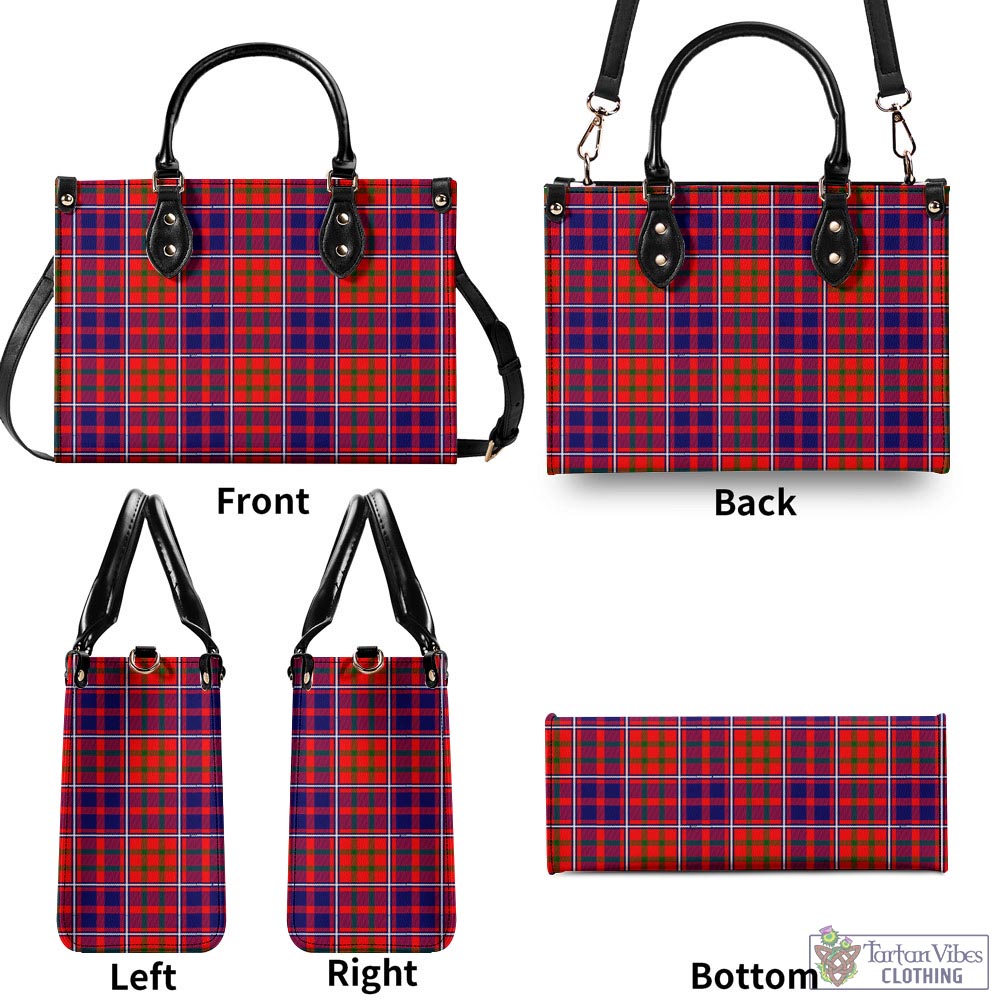 Tartan Vibes Clothing Cameron of Lochiel Modern Tartan Luxury Leather Handbags