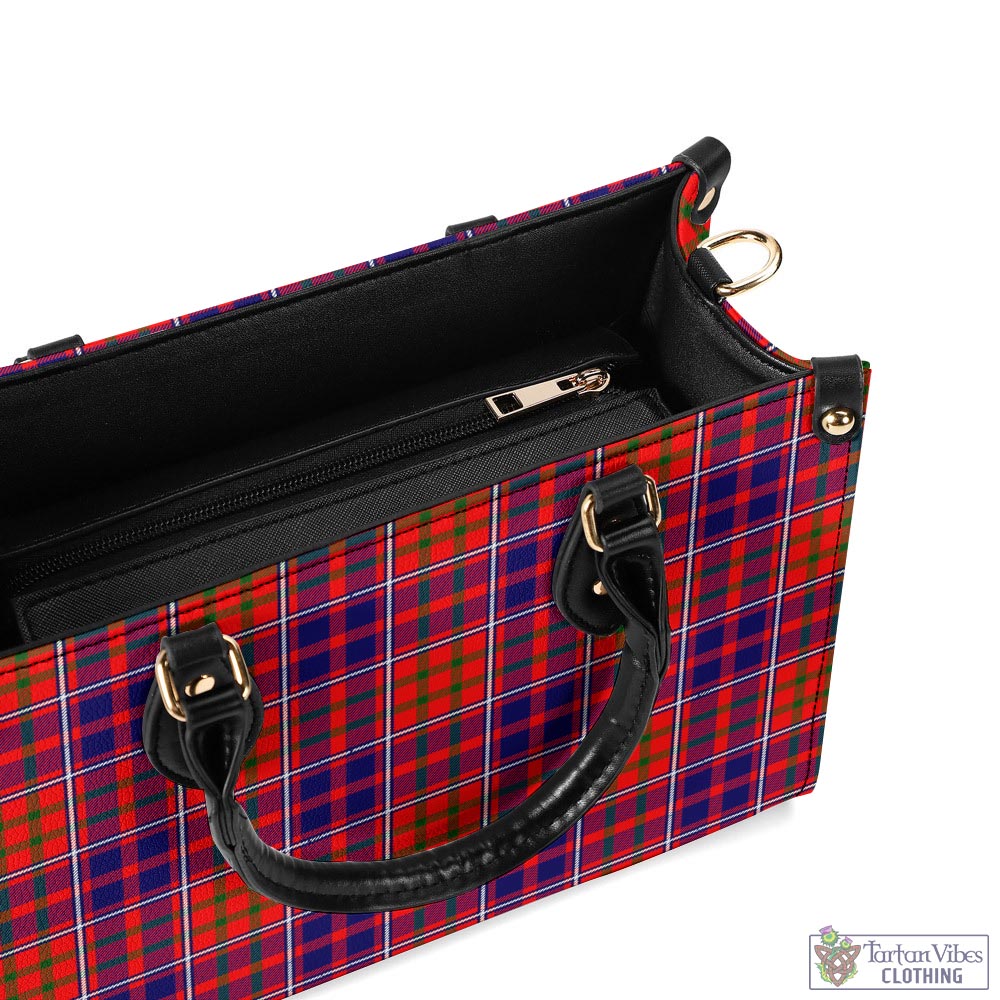 Tartan Vibes Clothing Cameron of Lochiel Modern Tartan Luxury Leather Handbags