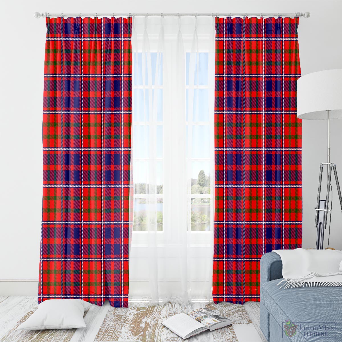 Cameron of Lochiel Modern Tartan Window Curtain