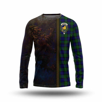 Campbell Tartan Family Crest Long Sleeve T-Shirt Alba Gu Brath Be Brave Lion Ancient Style Unisex - Tartan Vibes Clothing