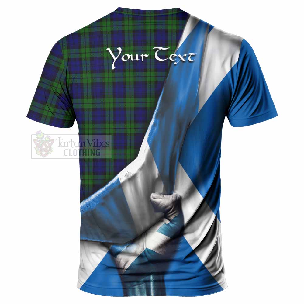 Tartan Vibes Clothing Campbell Tartan T-Shirt with Family Crest Scotland Patriotic Style