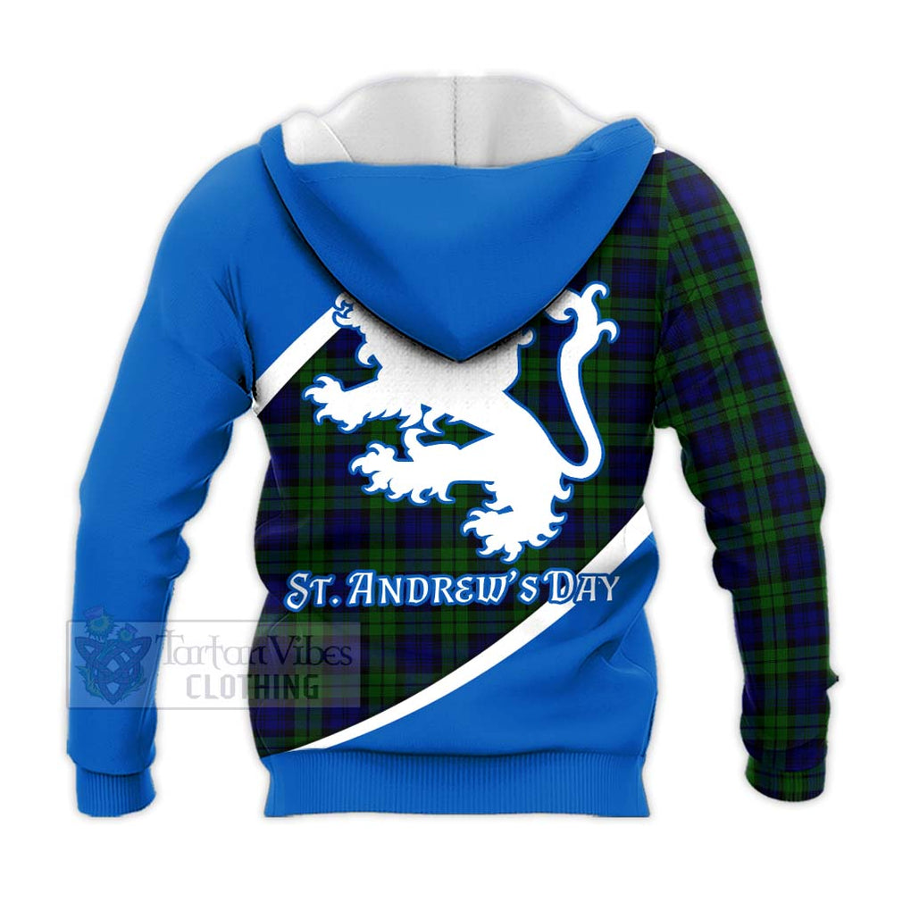 Tartan Vibes Clothing Campbell Family Crest Tartan Knitted Hoodie Celebrate Saint Andrew's Day in Style