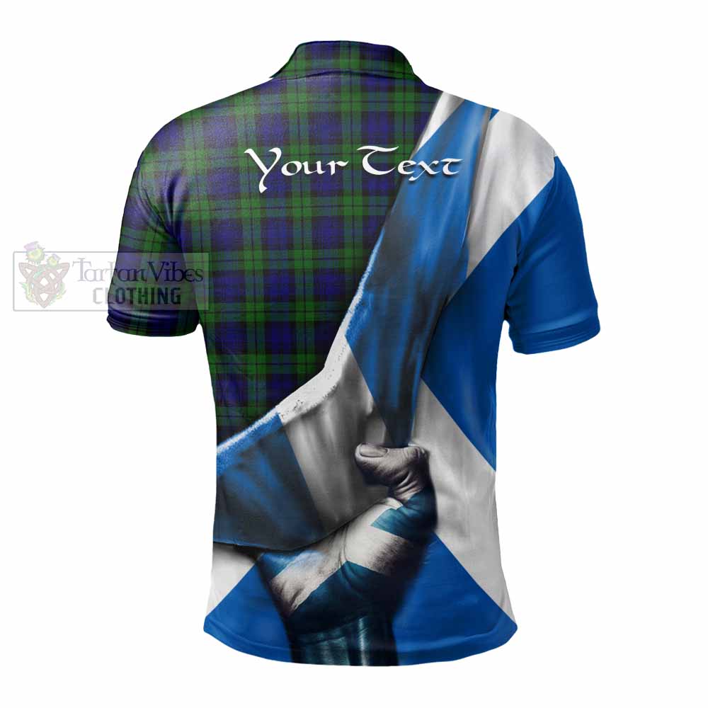 Tartan Vibes Clothing Campbell Tartan Polo Shirt with Family Crest Scotland Patriotic Style