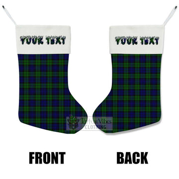 Campbell Tartan Christmas Stocking with Personalized Text