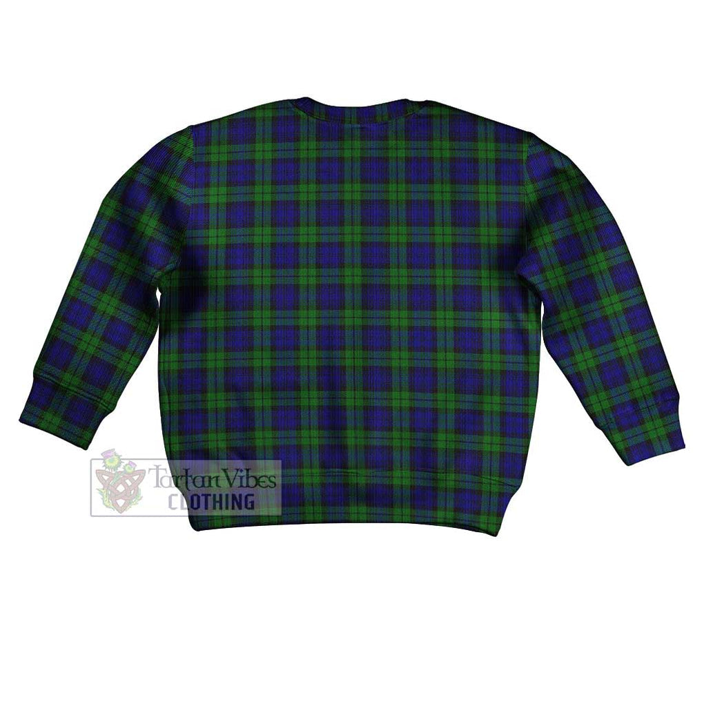 Tartan Vibes Clothing Campbell Tartan Kid Ugly Sweater with Family Crest