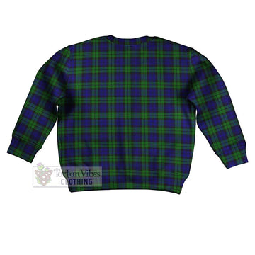 Campbell Tartan Kid Ugly Sweater with Family Crest