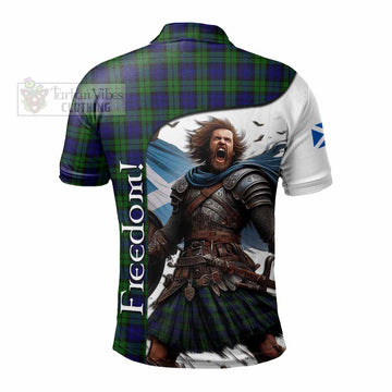 Campbell Crest Tartan Polo Shirt Inspired by the Freedom of Scottish Warrior