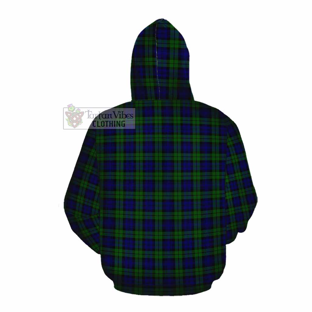 Tartan Vibes Clothing Campbell Tartan Cotton Hoodie with Family Crest DNA In Me Style