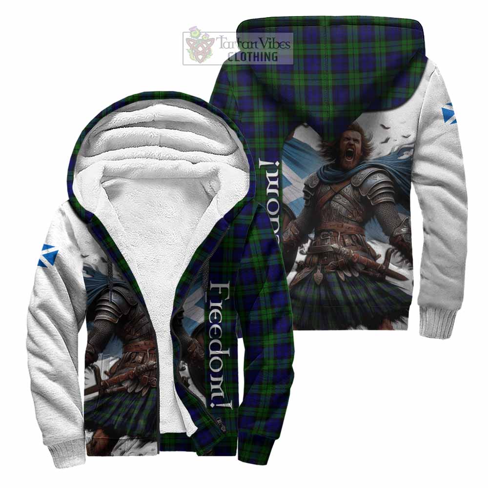 Tartan Vibes Clothing Campbell Crest Tartan Sherpa Hoodie Inspired by the Freedom of Scottish Warrior