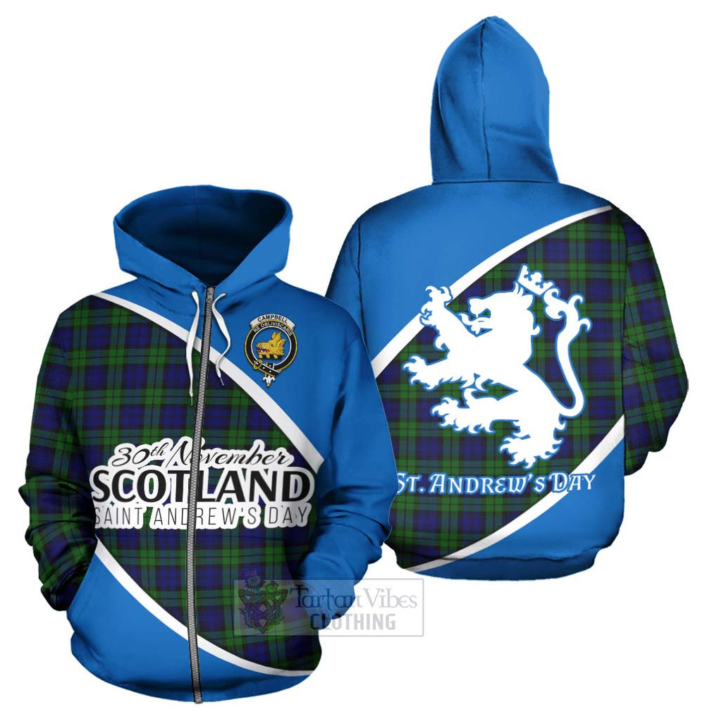 Tartan Vibes Clothing Campbell Family Crest Tartan Hoodie Celebrate Saint Andrew's Day in Style