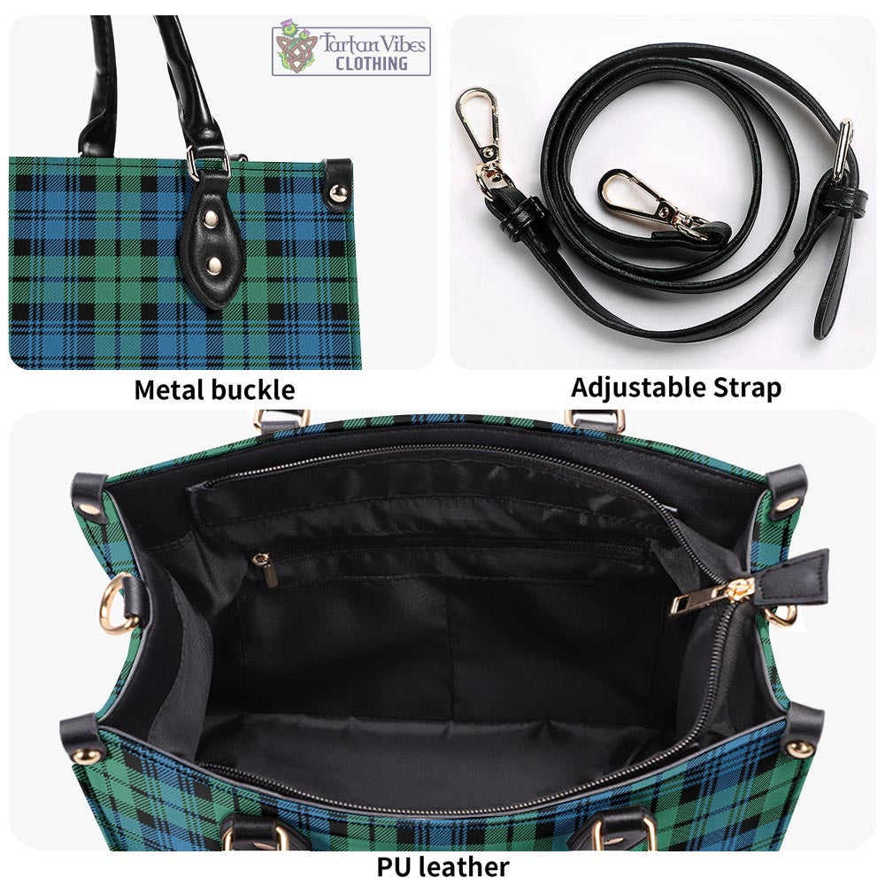 Tartan Vibes Clothing Campbell Ancient #01 Tartan Luxury Leather Handbags