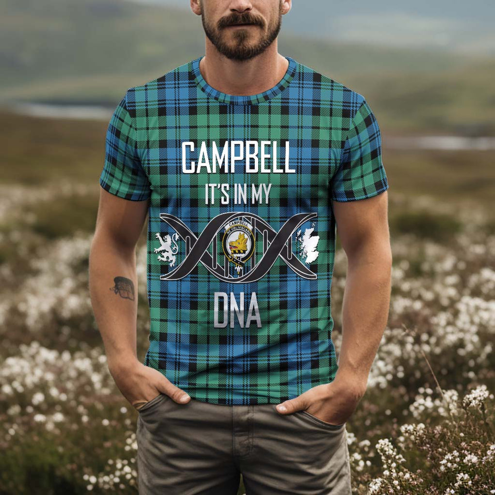 Campbell Ancient 01 Tartan T-Shirt with Family Crest DNA In Me Style Kid's Shirt - Tartan Vibes Clothing