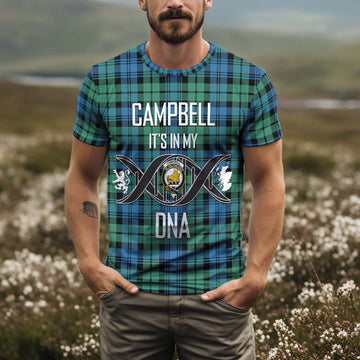 Campbell Ancient 01 Tartan T-Shirt with Family Crest DNA In Me Style