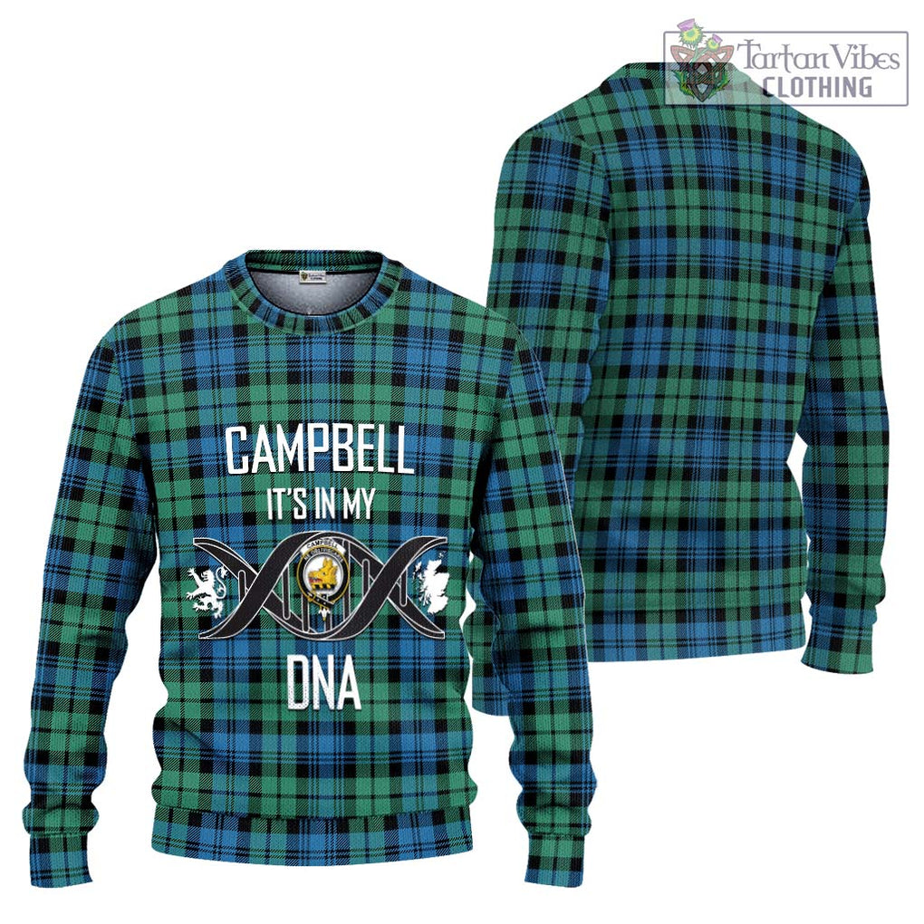 Campbell Ancient 01 Tartan Knitted Sweater with Family Crest DNA In Me Style Unisex - Tartanvibesclothing Shop