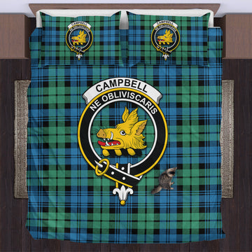 Campbell Ancient 01 Tartan Bedding Set with Family Crest US Bedding Set - Tartan Vibes Clothing