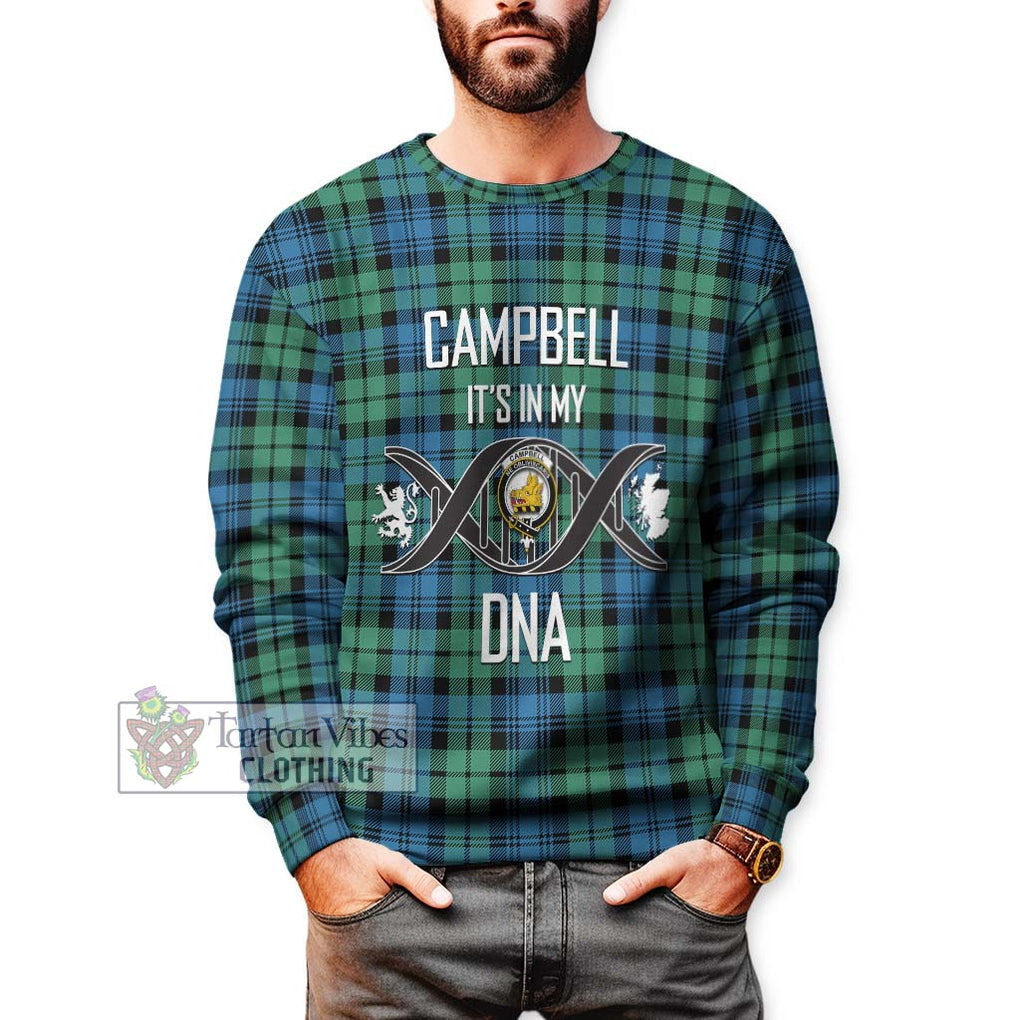 Campbell Ancient 01 Tartan Sweatshirt with Family Crest DNA In Me Style Unisex - Tartanvibesclothing Shop