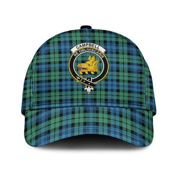 Campbell Ancient 01 Tartan Classic Cap with Family Crest