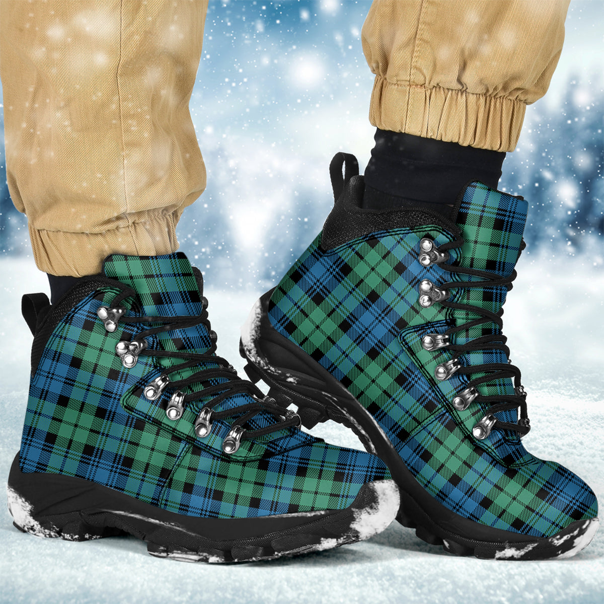 Campbell Ancient #01 Tartan Alpine Boots - Tartanvibesclothing