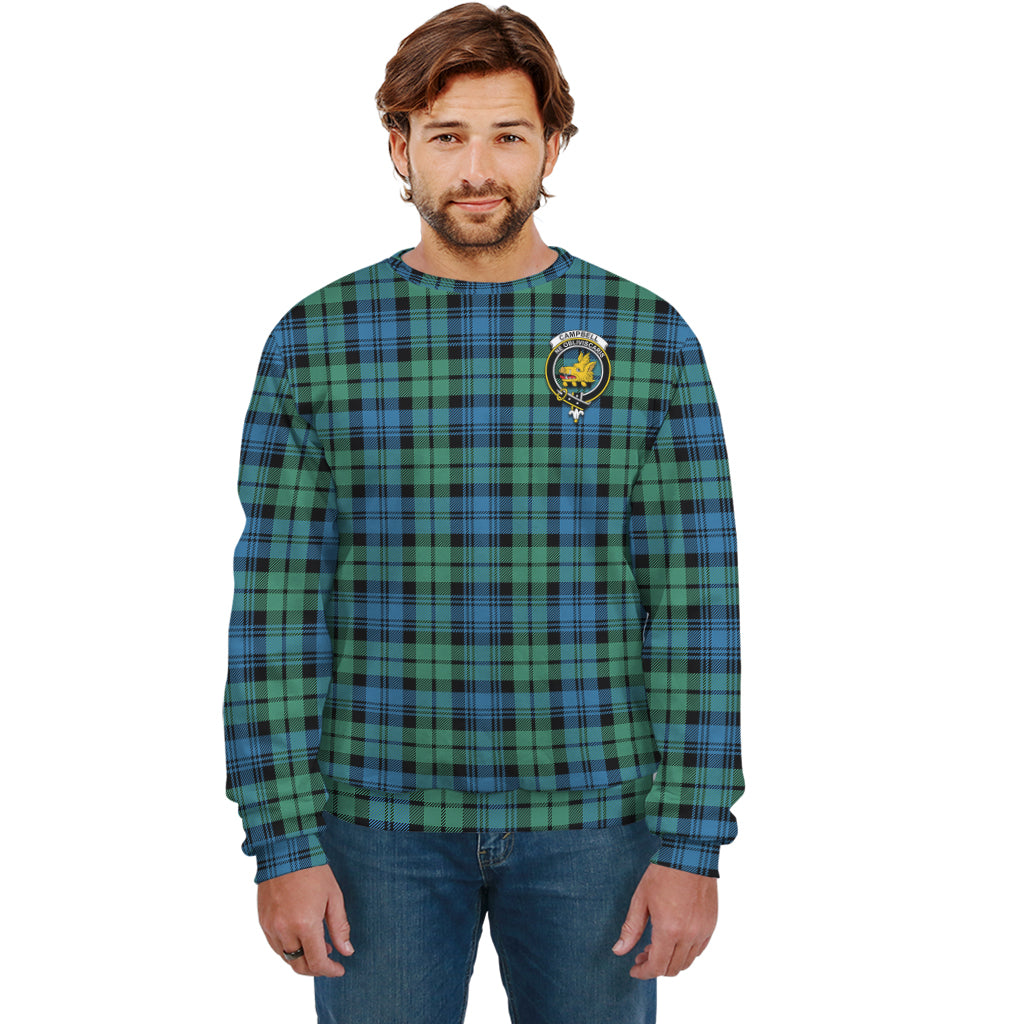 Campbell Ancient 01 Tartan Sweatshirt with Family Crest Unisex - Tartan Vibes Clothing