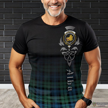 Campbell Ancient 01 Tartan T-Shirt Featuring Alba Gu Brath Family Crest Celtic Inspired