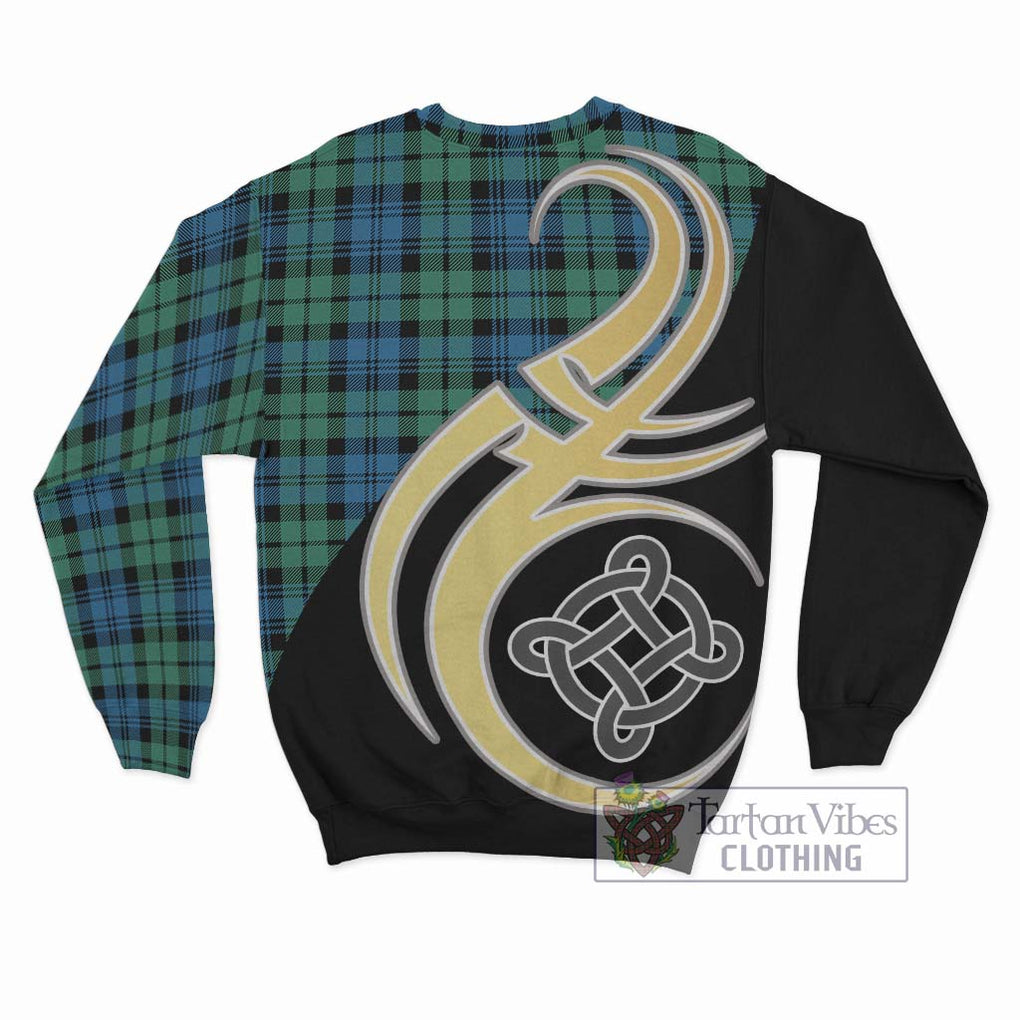 Campbell Ancient 01 Tartan Sweatshirt with Family Crest and Celtic Symbol Style - Tartan Vibes Clothing